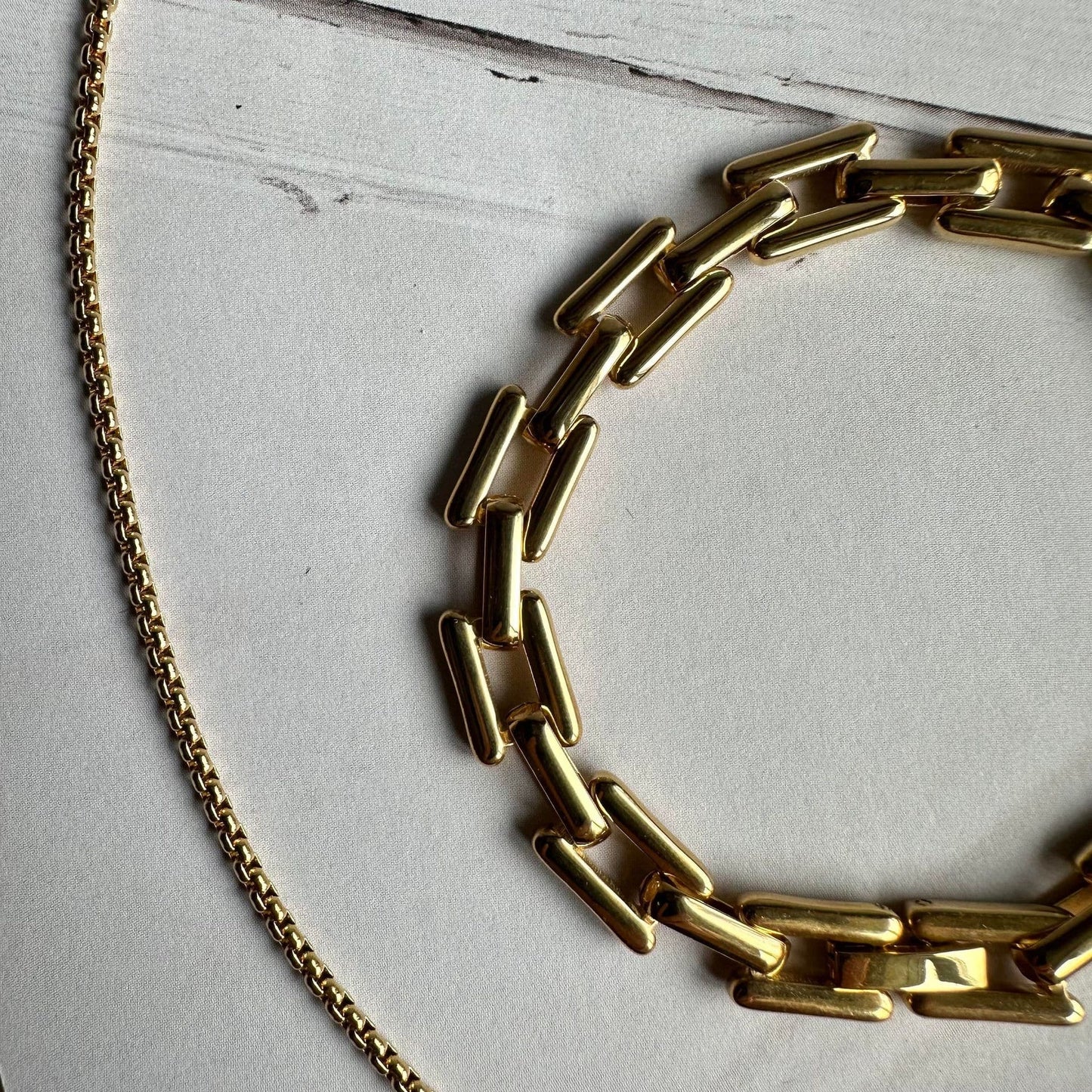 Halskæde Roseanne 18k forgyldt - 59cm - VIAMAJA.DK