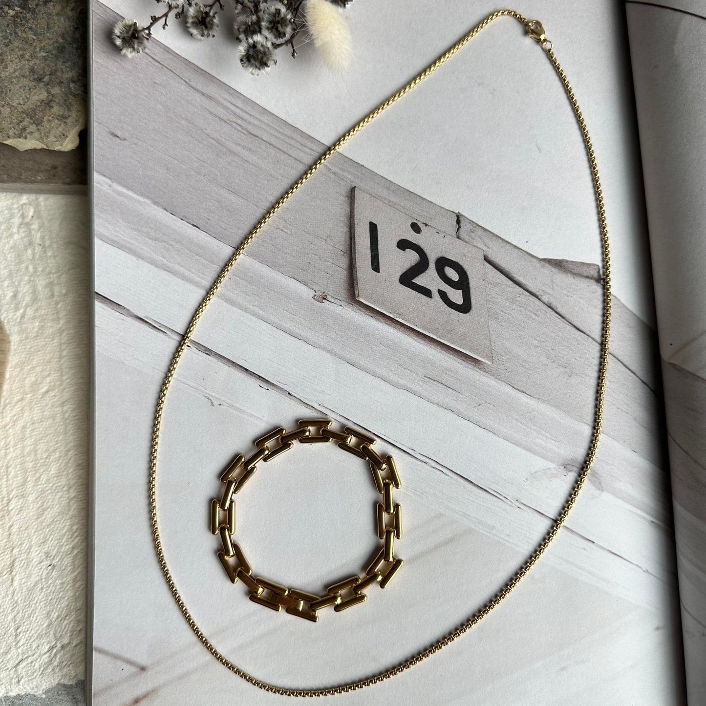 Halskæde Roseanne 18k forgyldt - 59cm - VIAMAJA.DK