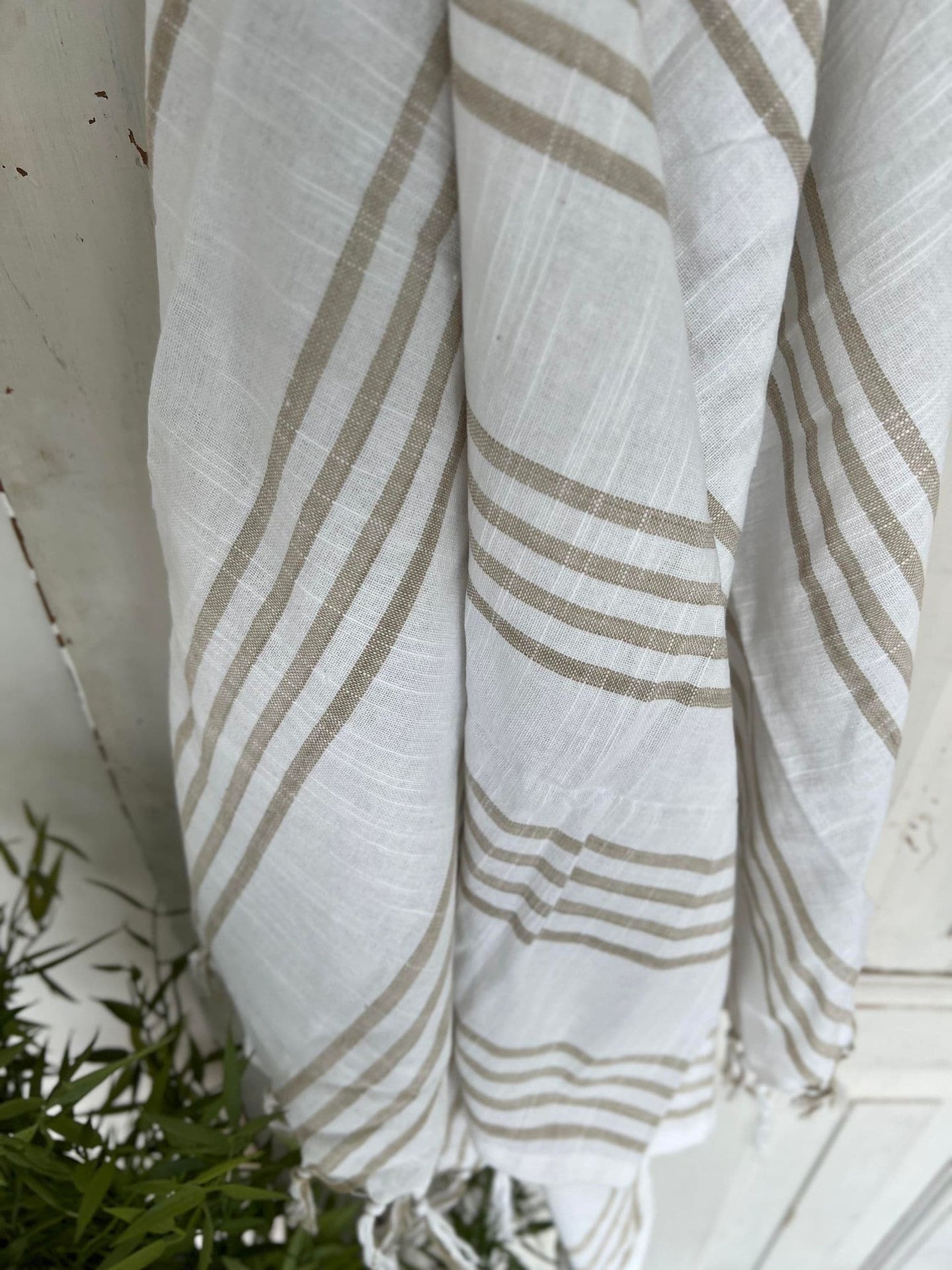 Hammam håndklæde - COTTON Beige Økotex - VIAMAJA.DK