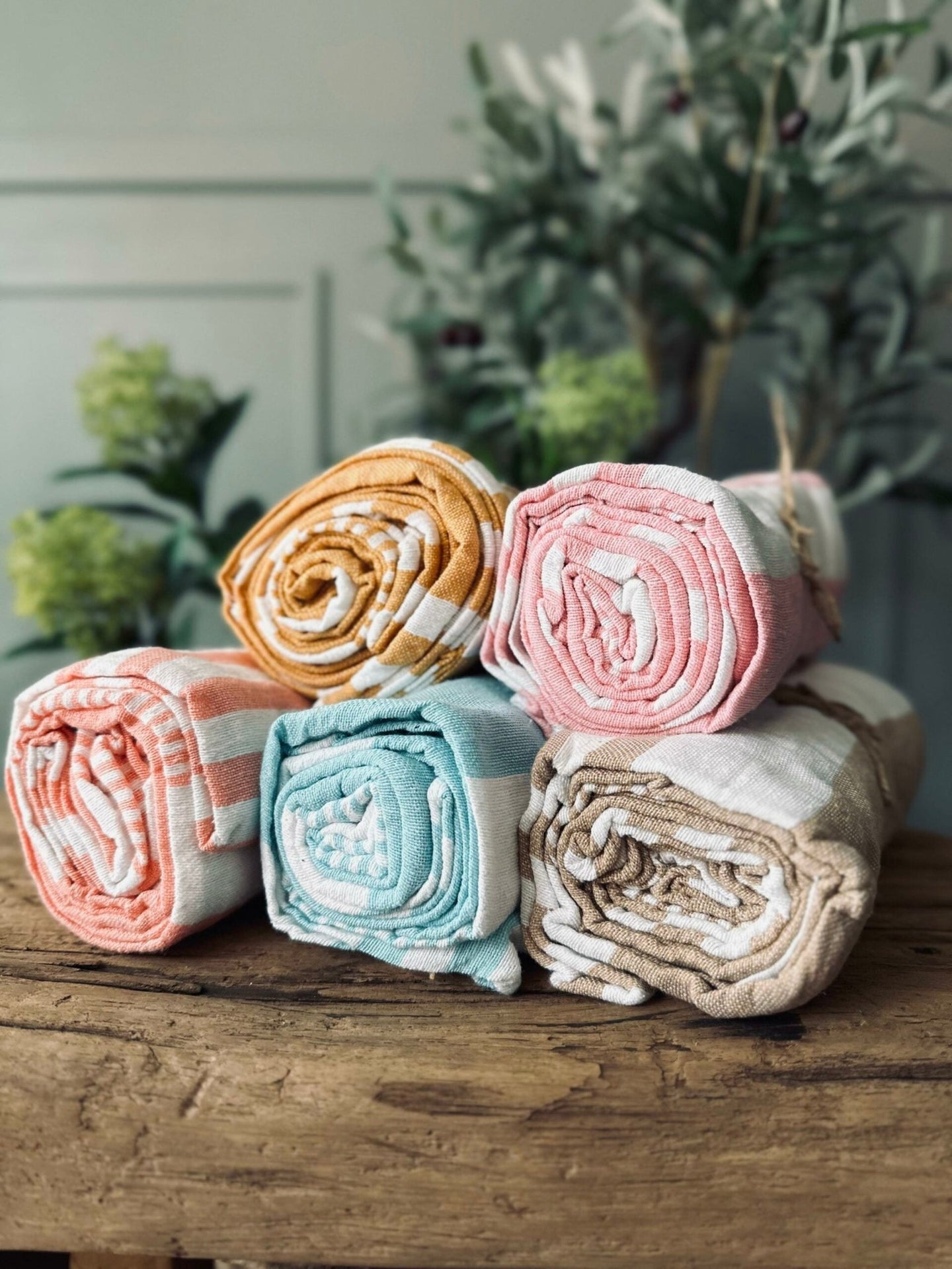 Hammam håndklæde – Gul - VIAMAJA.DK