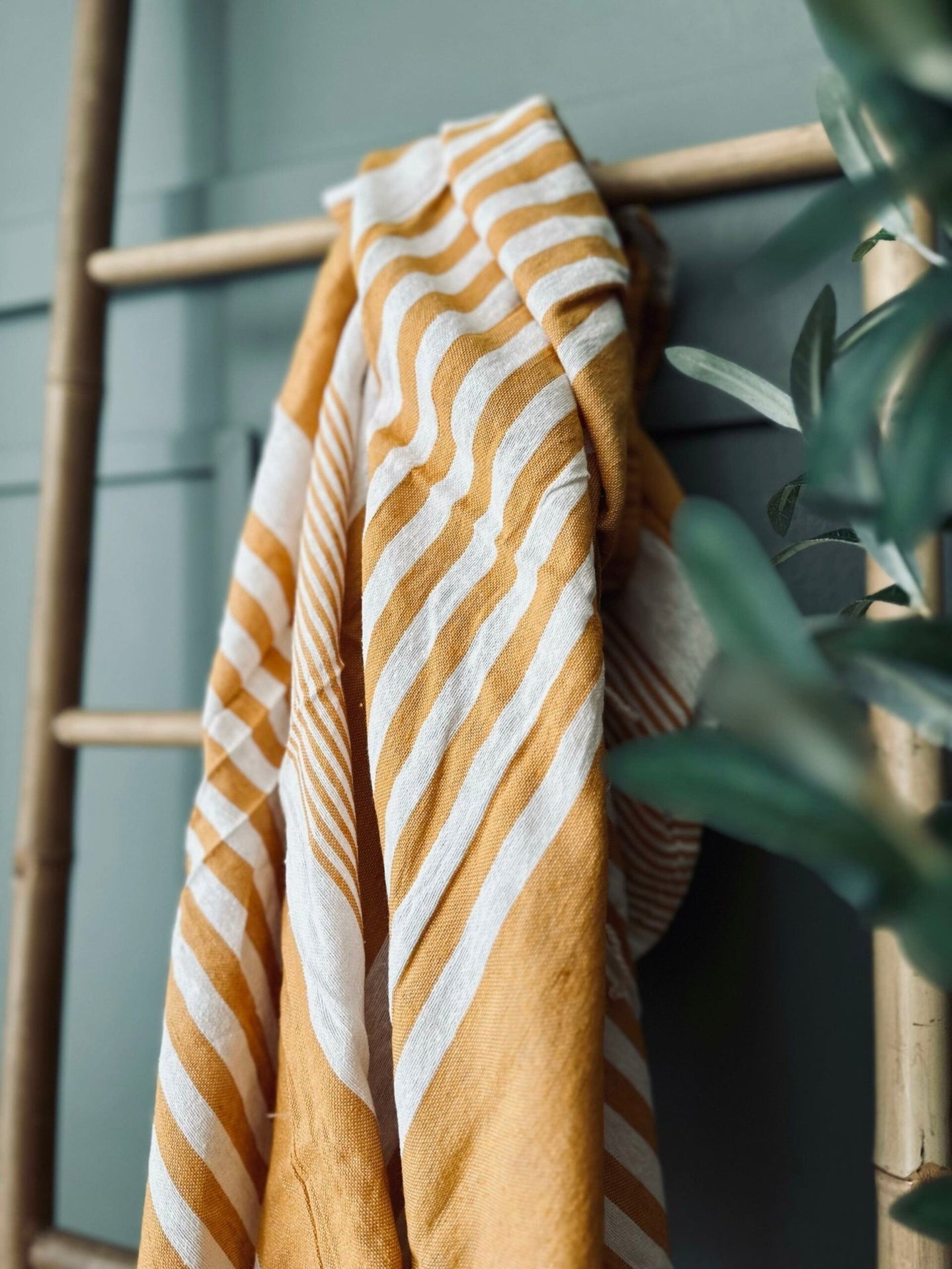 Hammam håndklæde – Gul - VIAMAJA.DK