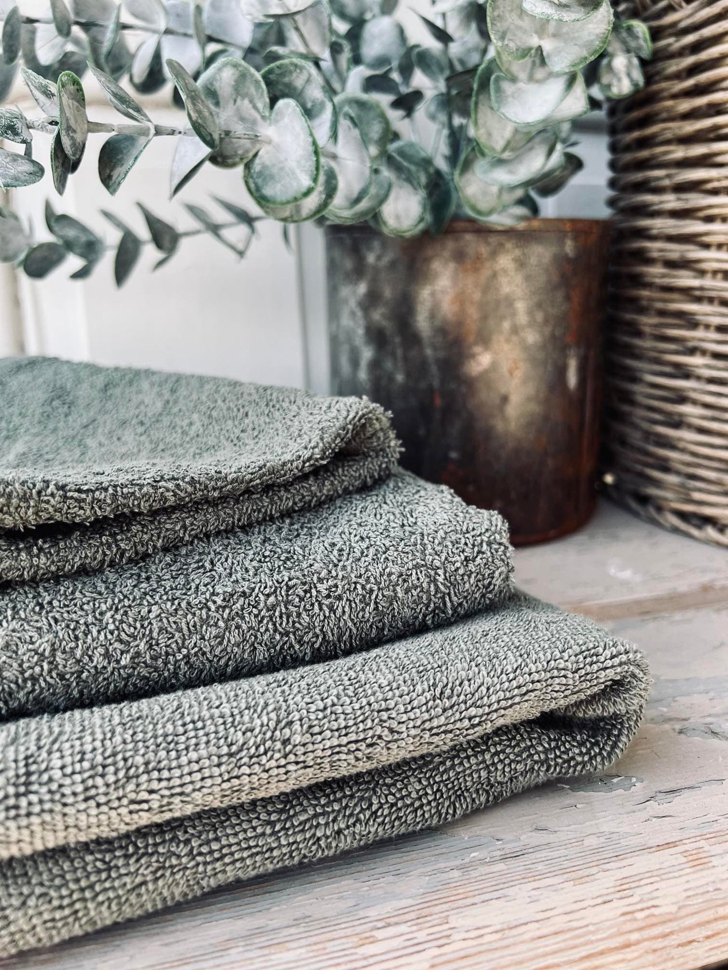 Håndklæde Oliven - 70x140cm Øko-tex - VIAMAJA.DK