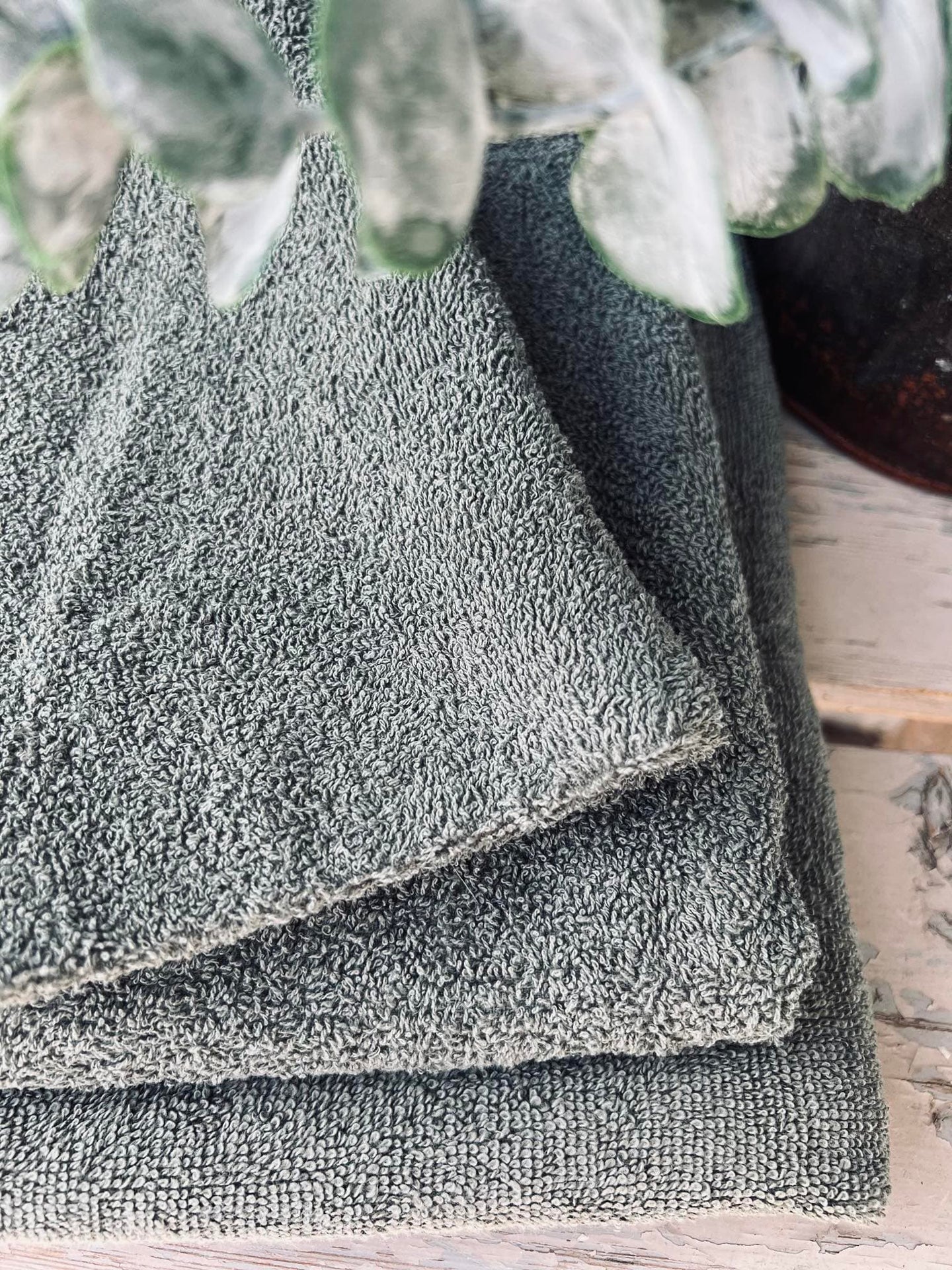 Håndklæde Oliven - 70x140cm Øko-tex - VIAMAJA.DK