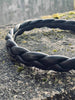 Hårbåge - Flätad BLACK