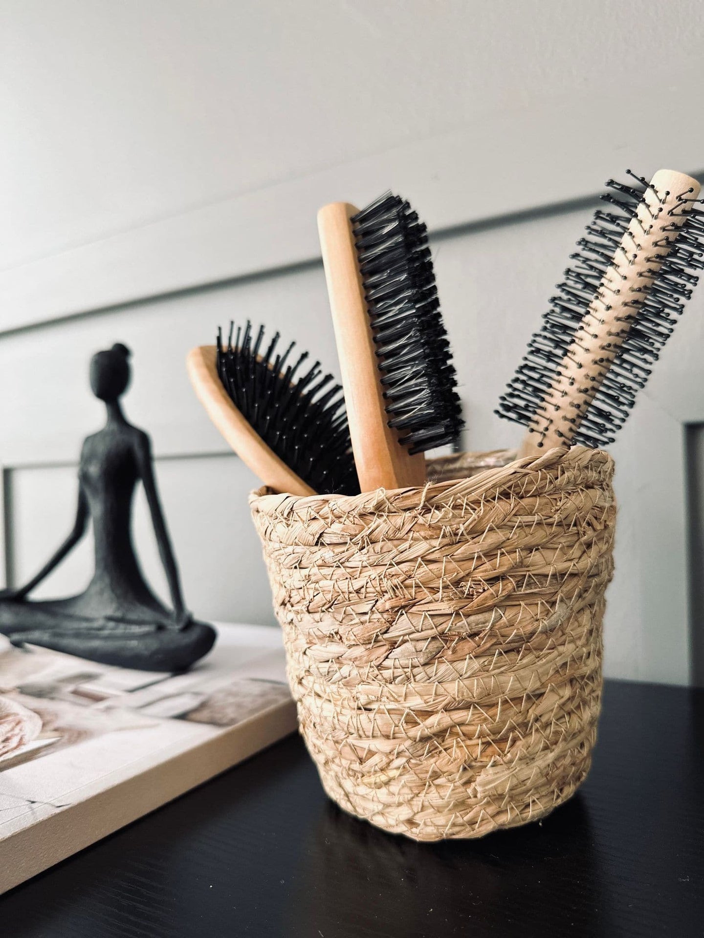 Hårbørste sæt - Bambus 3 stk - VIAMAJA.DK