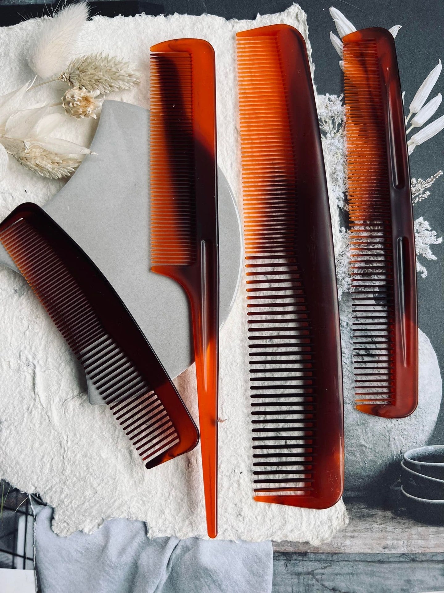 Hårkamme Brown – Sæt af 4 stk - VIAMAJA.DK