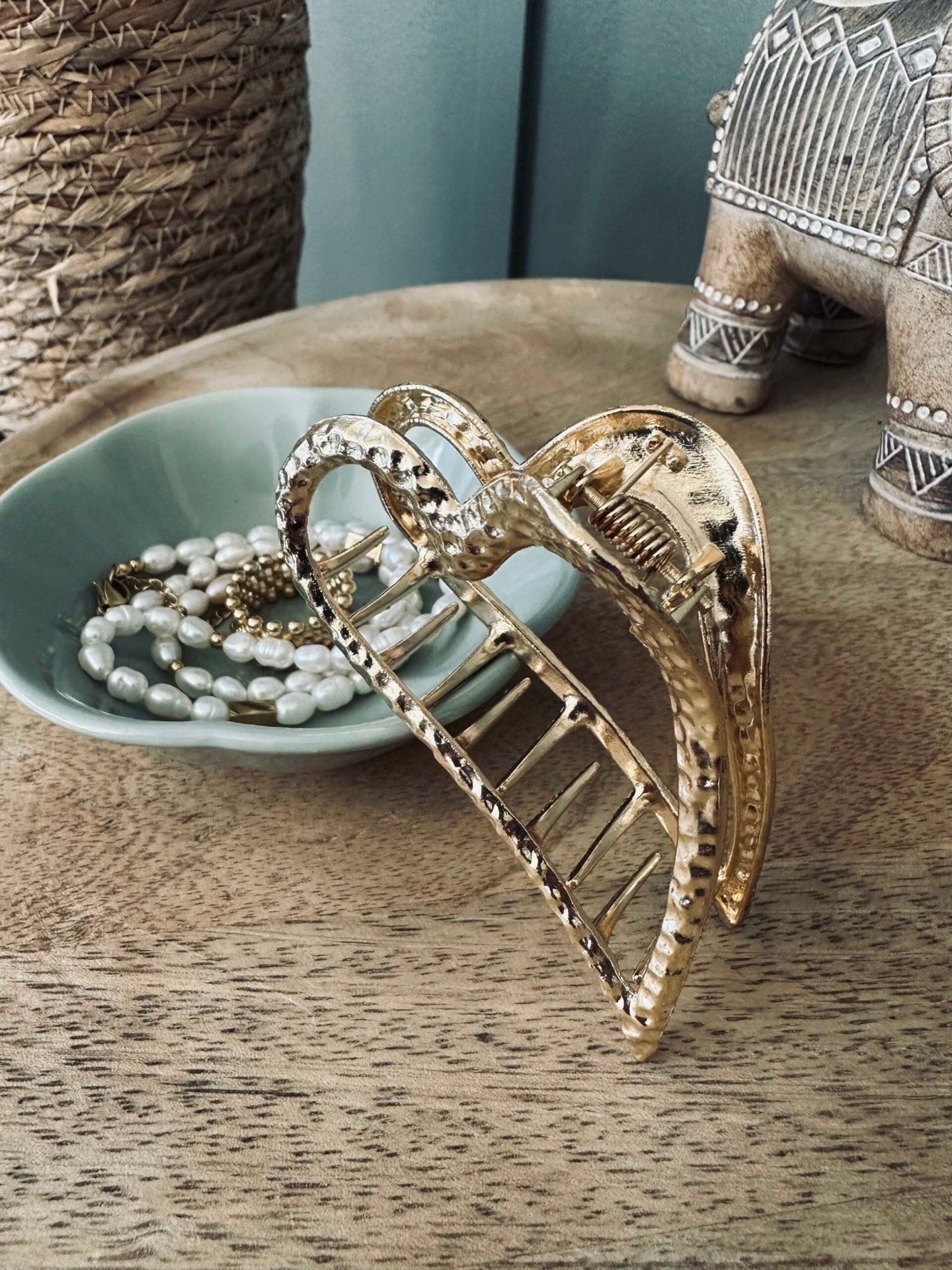 Hårklemme – Golden heart - VIAMAJA.DK