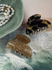 Hårklämmor Beige / Leopard – Set med 2 st