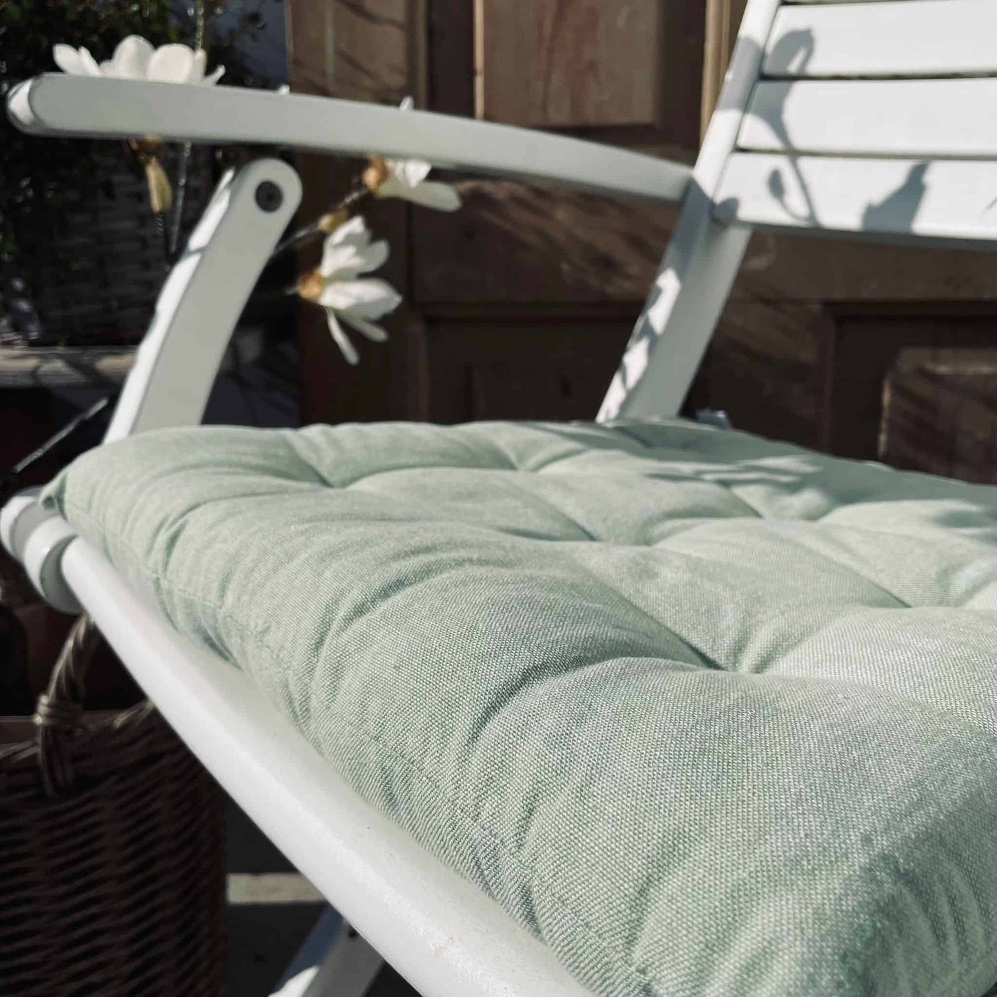 Havehynde futon – Duset grøn 40×40 - VIAMAJA.DK