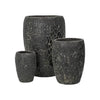 Set om 3 stora krukor