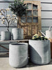 Set med trädgårdskrukor i fibercement - 4 storlekar