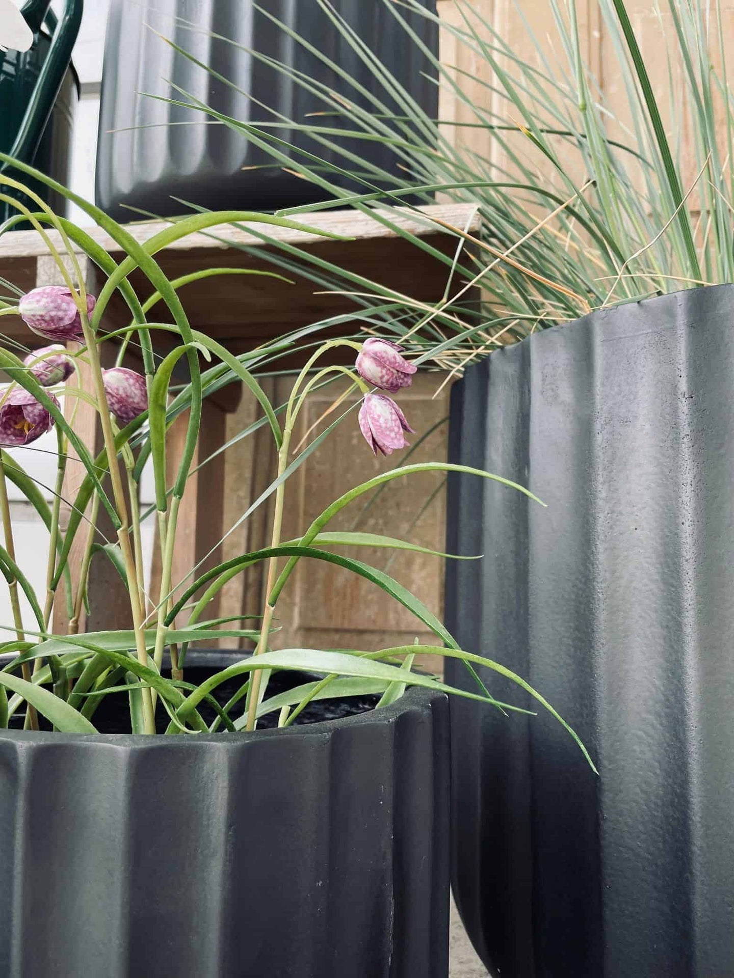 Havekrukker - Mat sort - Sæt a 6 størrelser - VIAMAJA.DK