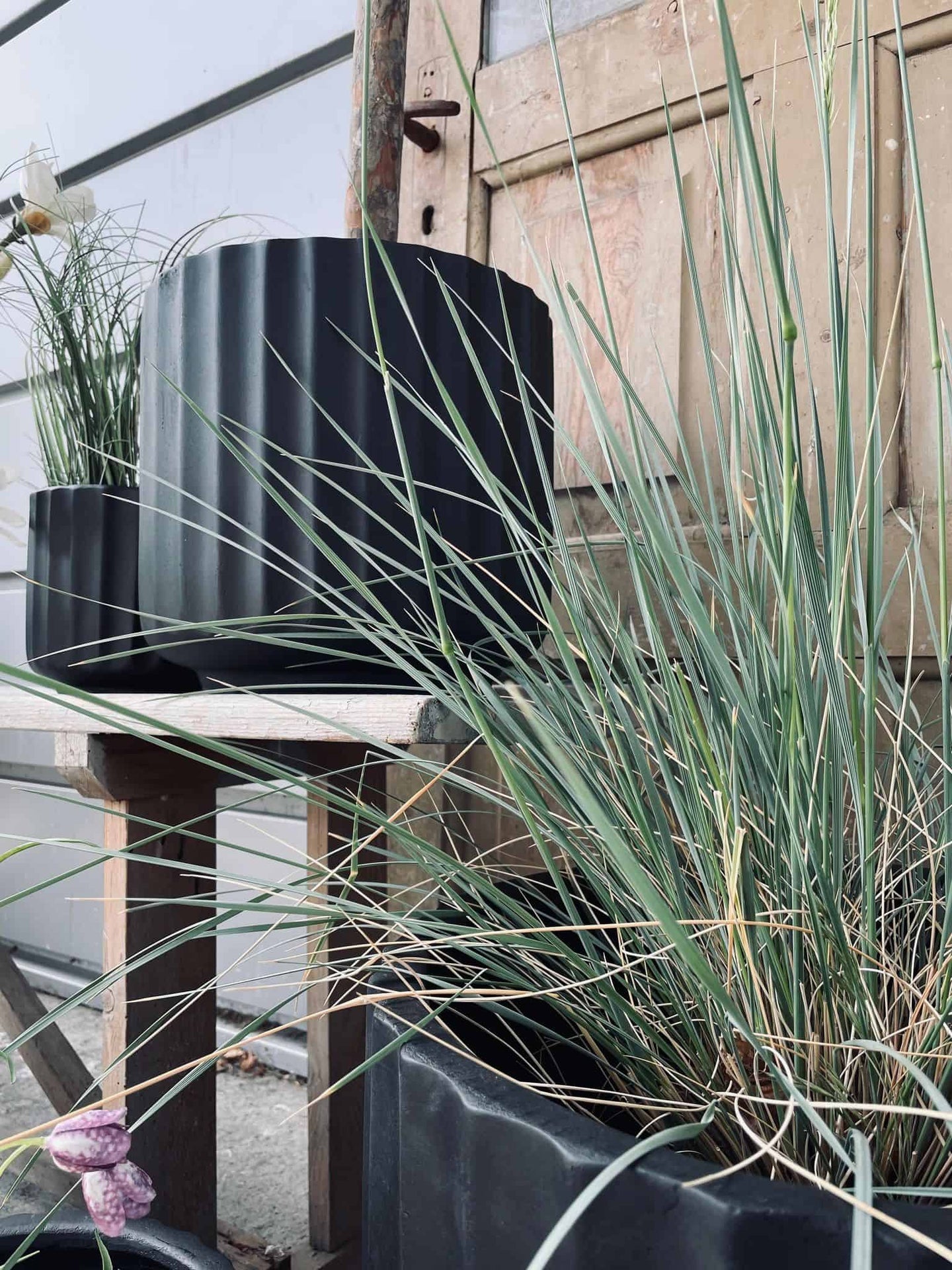 Havekrukker - Mat sort - Sæt a 6 størrelser - VIAMAJA.DK