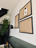 Hessian anslagstavla med svart träram – 60x40