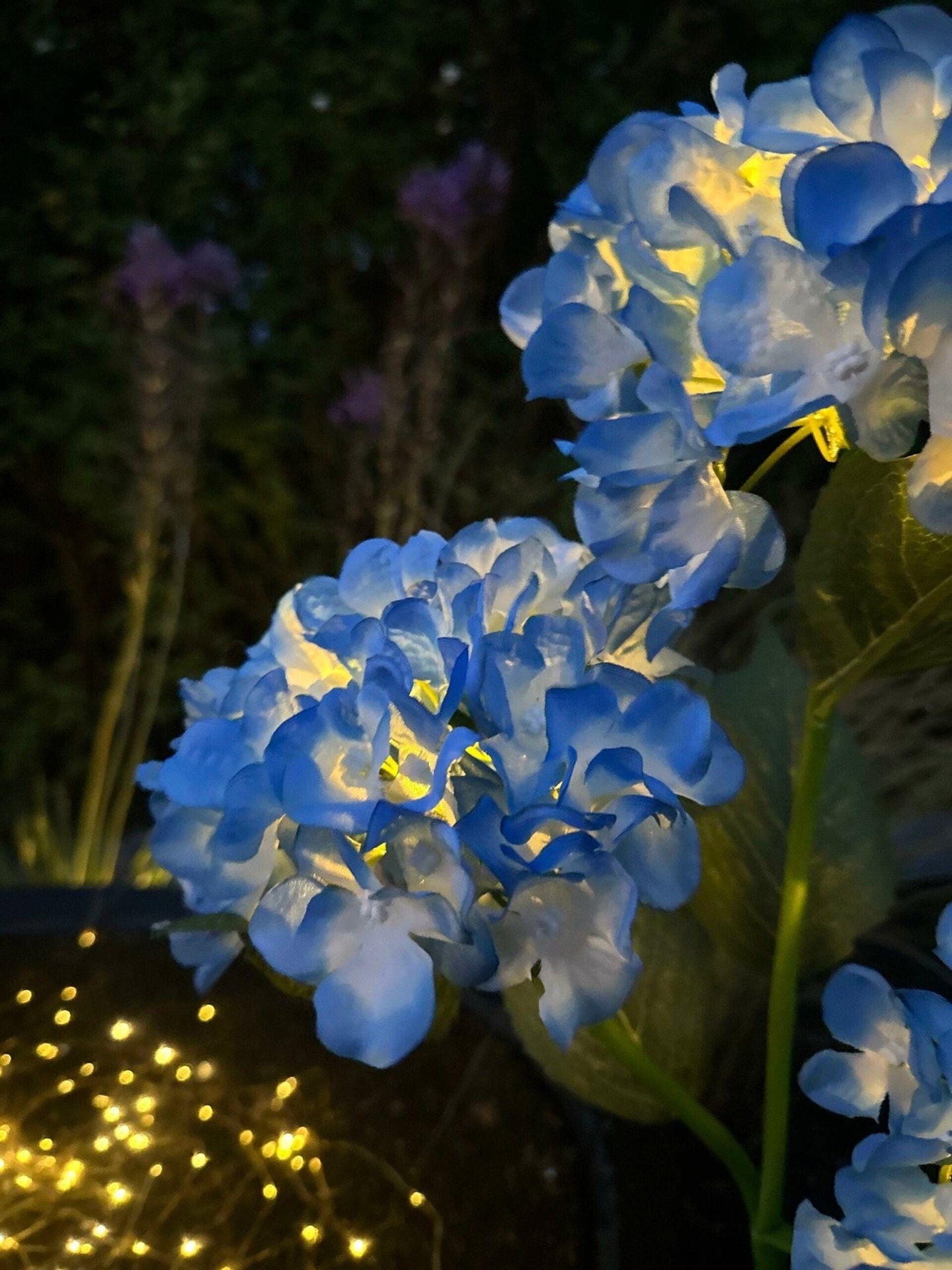 Hortensia med solceller – Blå - VIAMAJA.DK