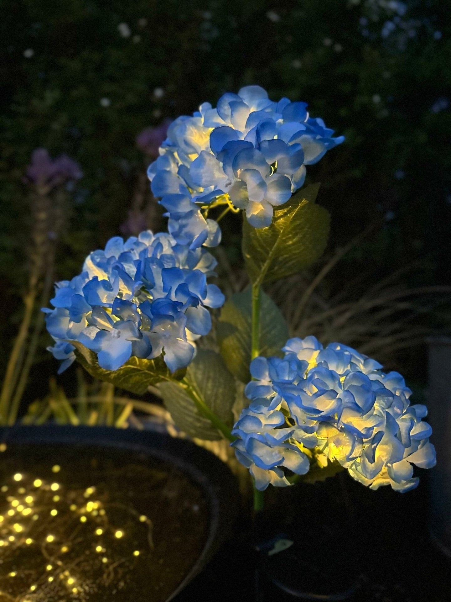 Hortensia med solceller – Blå - VIAMAJA.DK