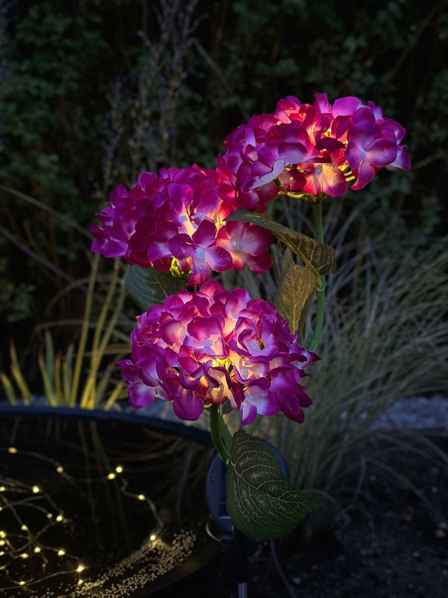 Hortensia med solceller – Pink - VIAMAJA.DK