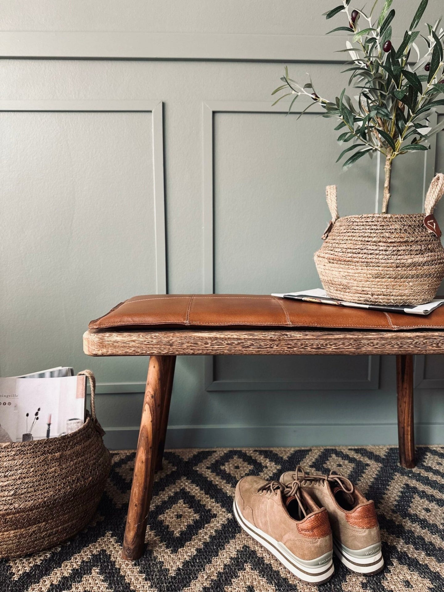 Hynde i læder - Cognac bøffellæder - VIAMAJA.DK