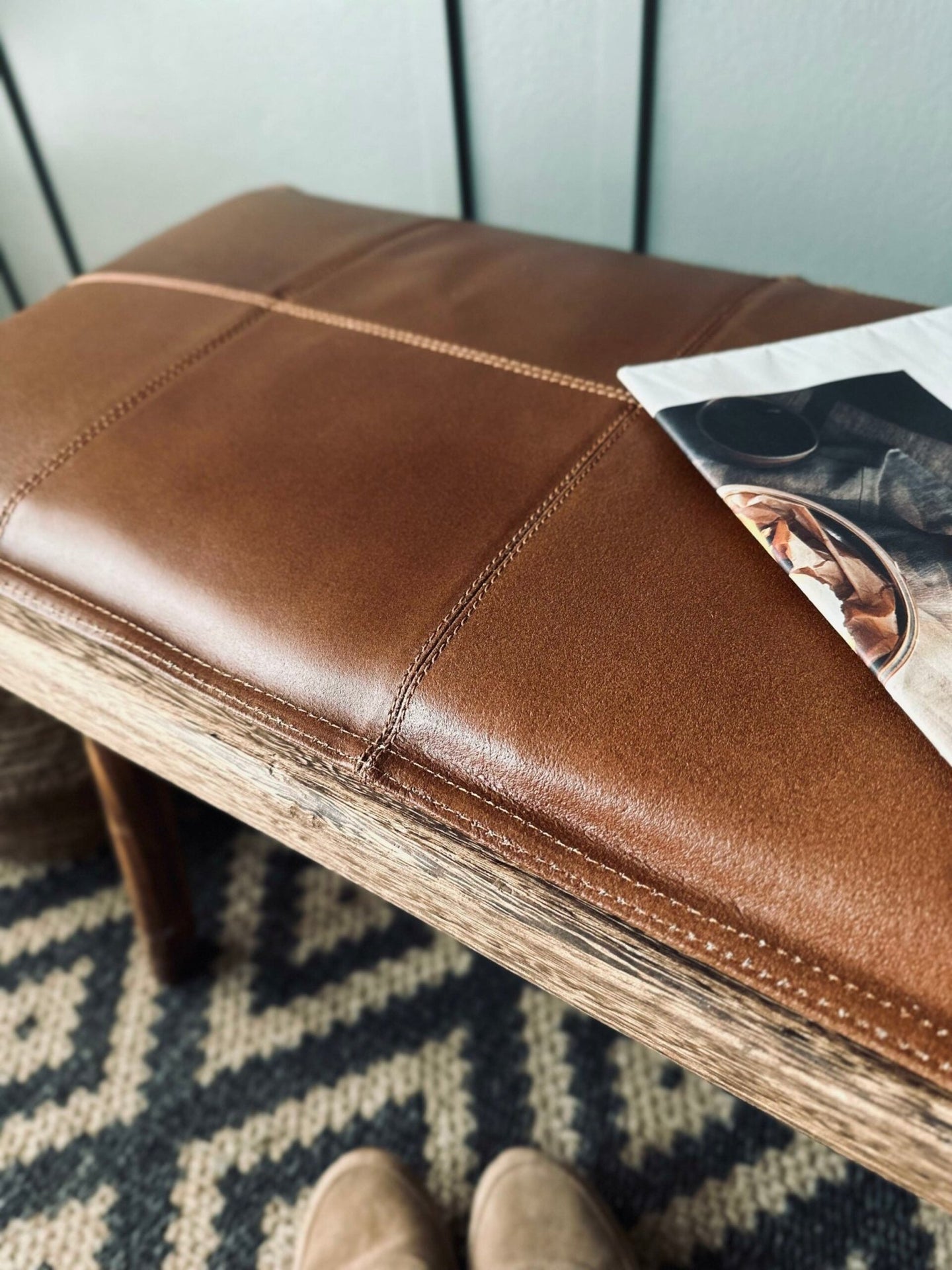 Hynde i læder - Cognac bøffellæder - VIAMAJA.DK