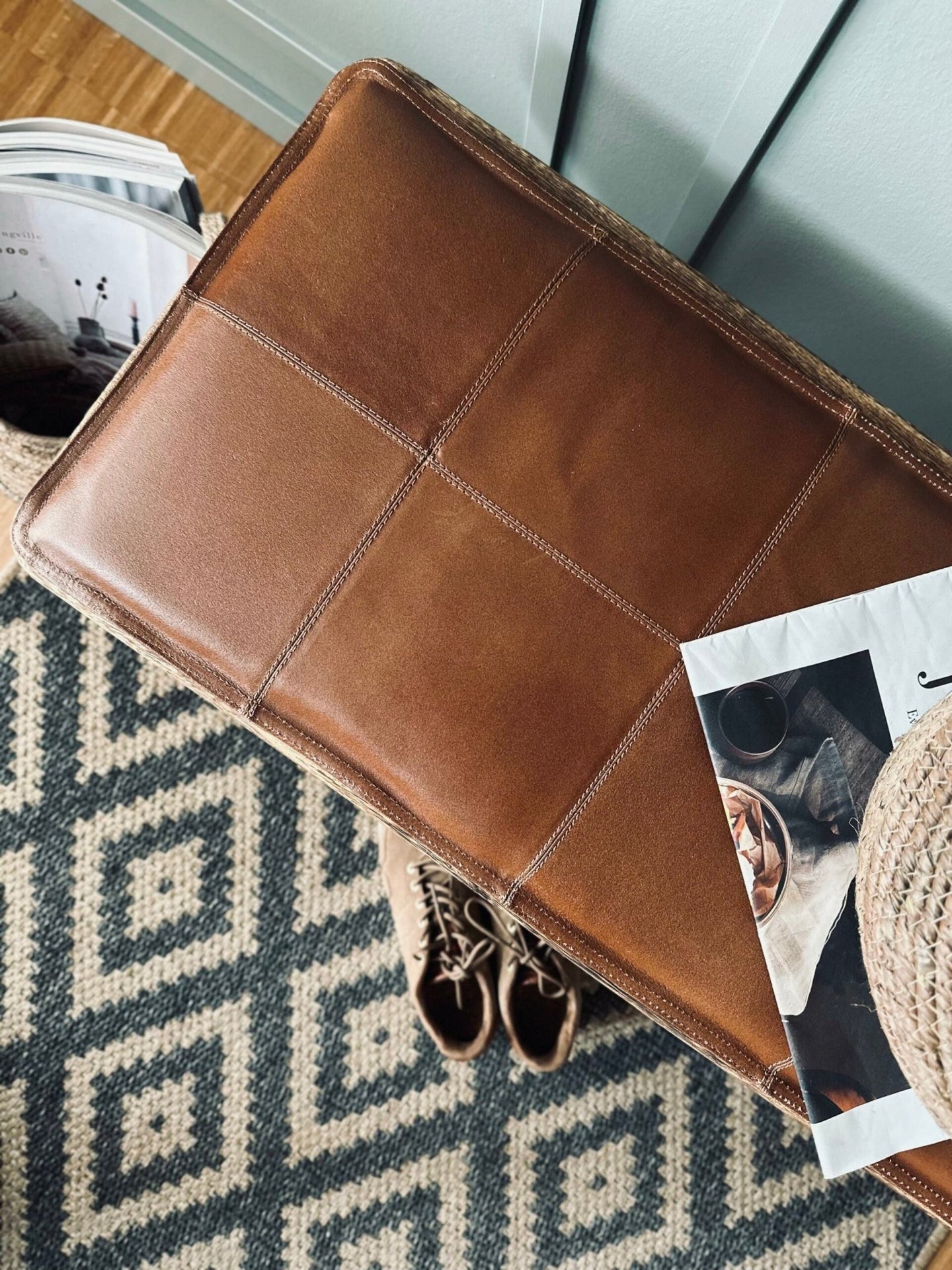 Hynde i læder - Cognac bøffellæder - VIAMAJA.DK