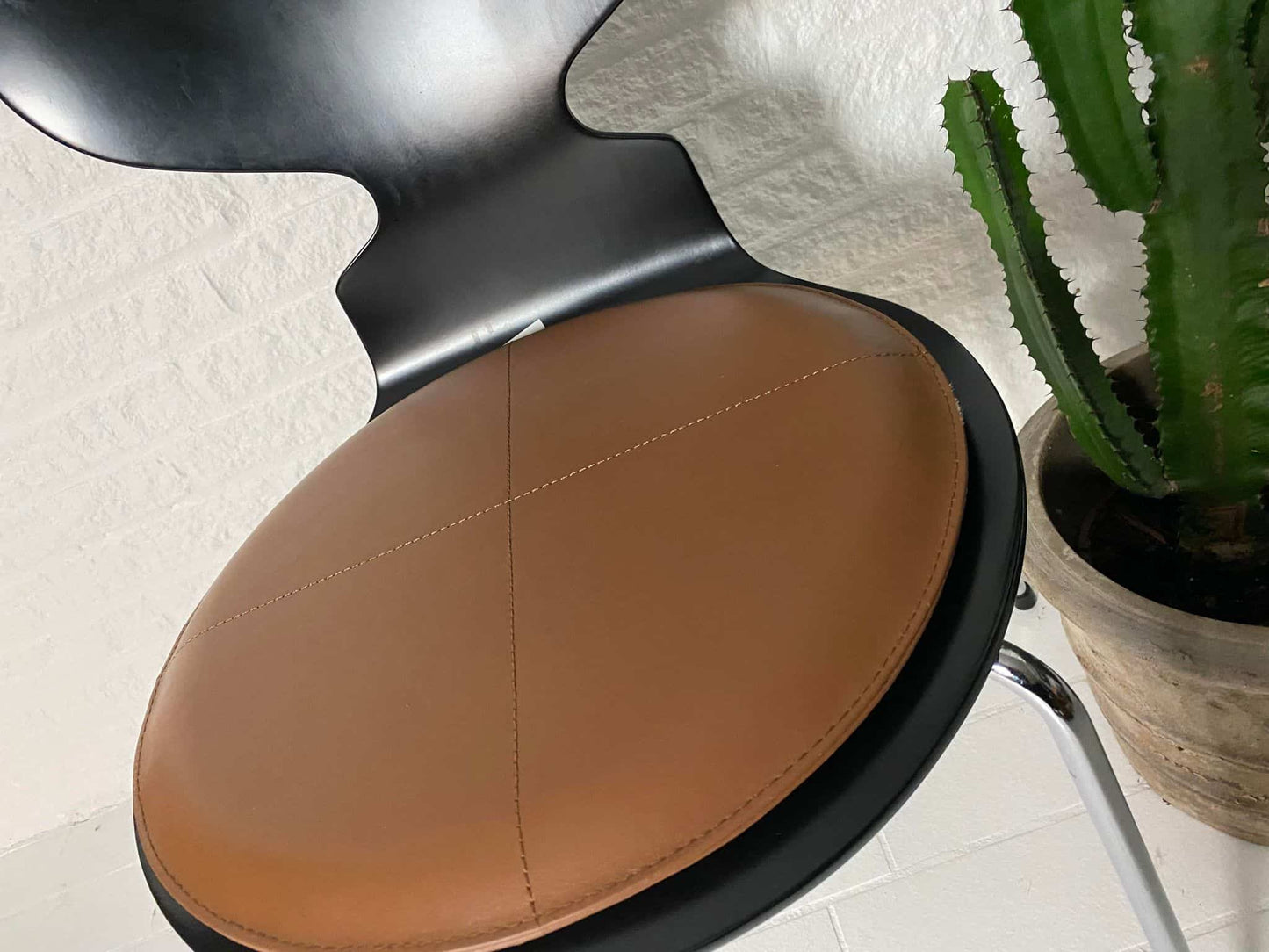 Hynde i læder - Cognac Ø38cm - VIAMAJA.DK