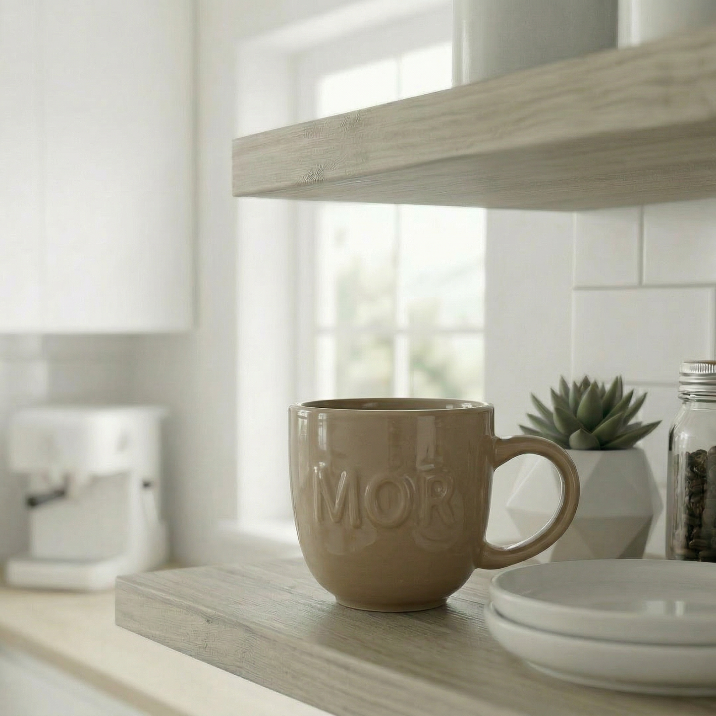Mugg i stengods MAMMA - Flera färger