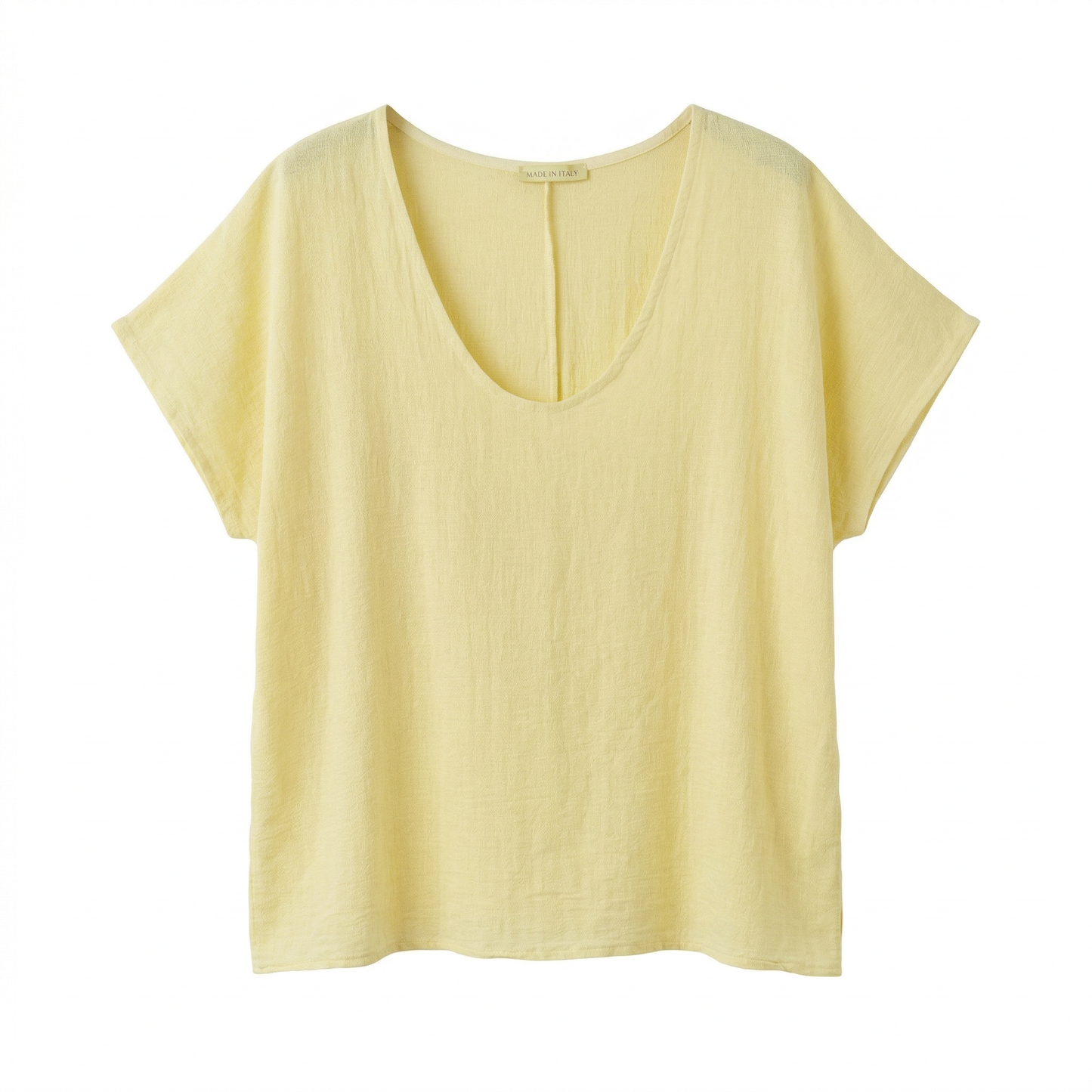 T-shirt Cozy linmix - Gul