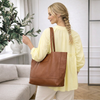 Shopper Daily i mjukt läder - Cognac