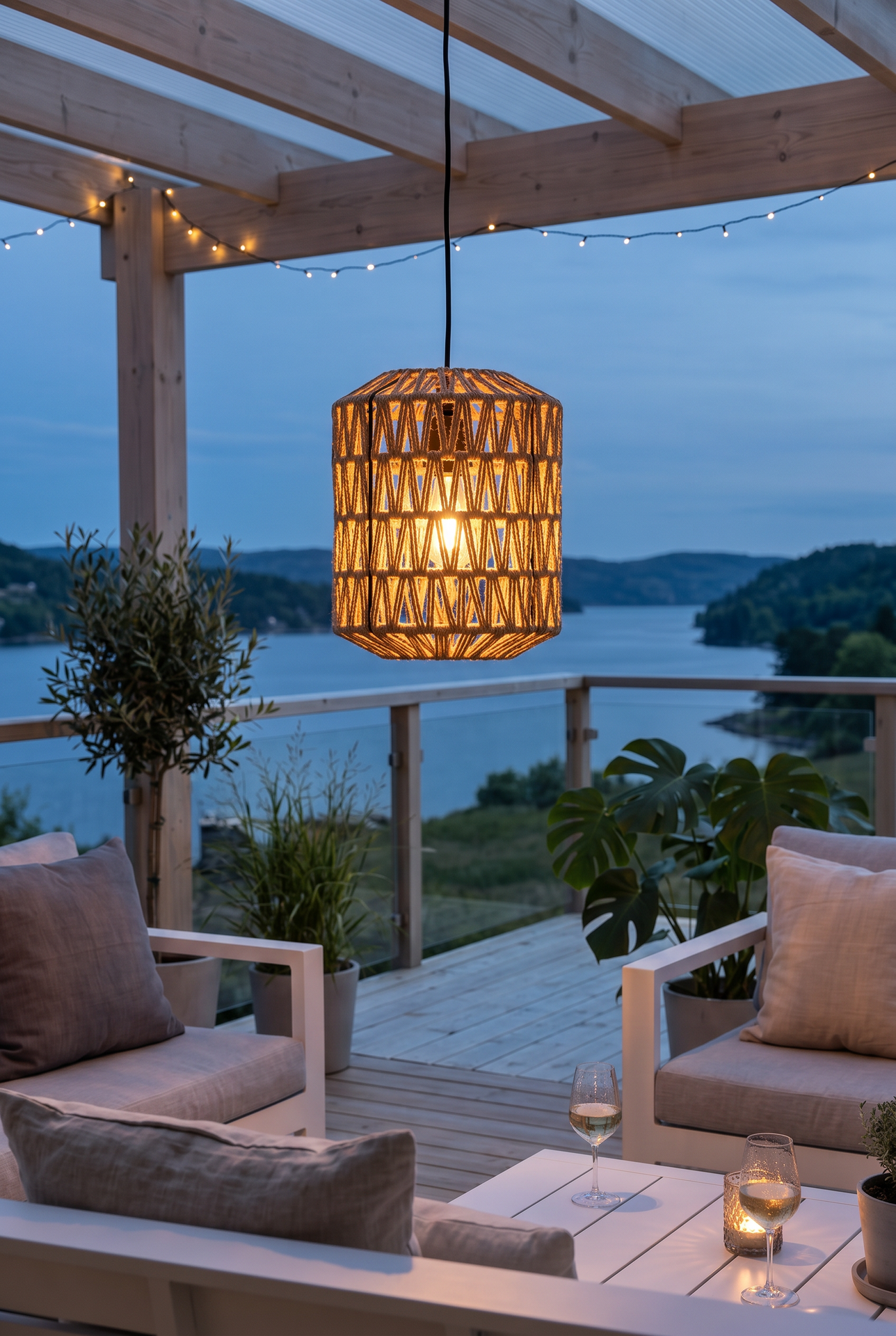 LED-lampa på batterier med timerfunktion