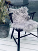 Imiterat cool grey päls