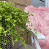 Imiterad rosa päls