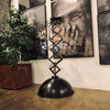 Industriell saxlampa i svart metall