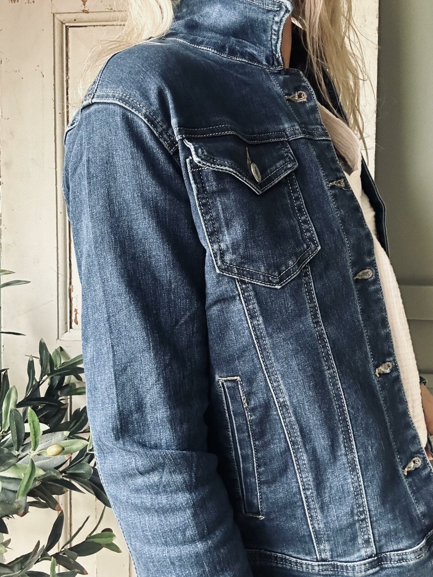 Jakke Denim dark - VIAMAJA.DK