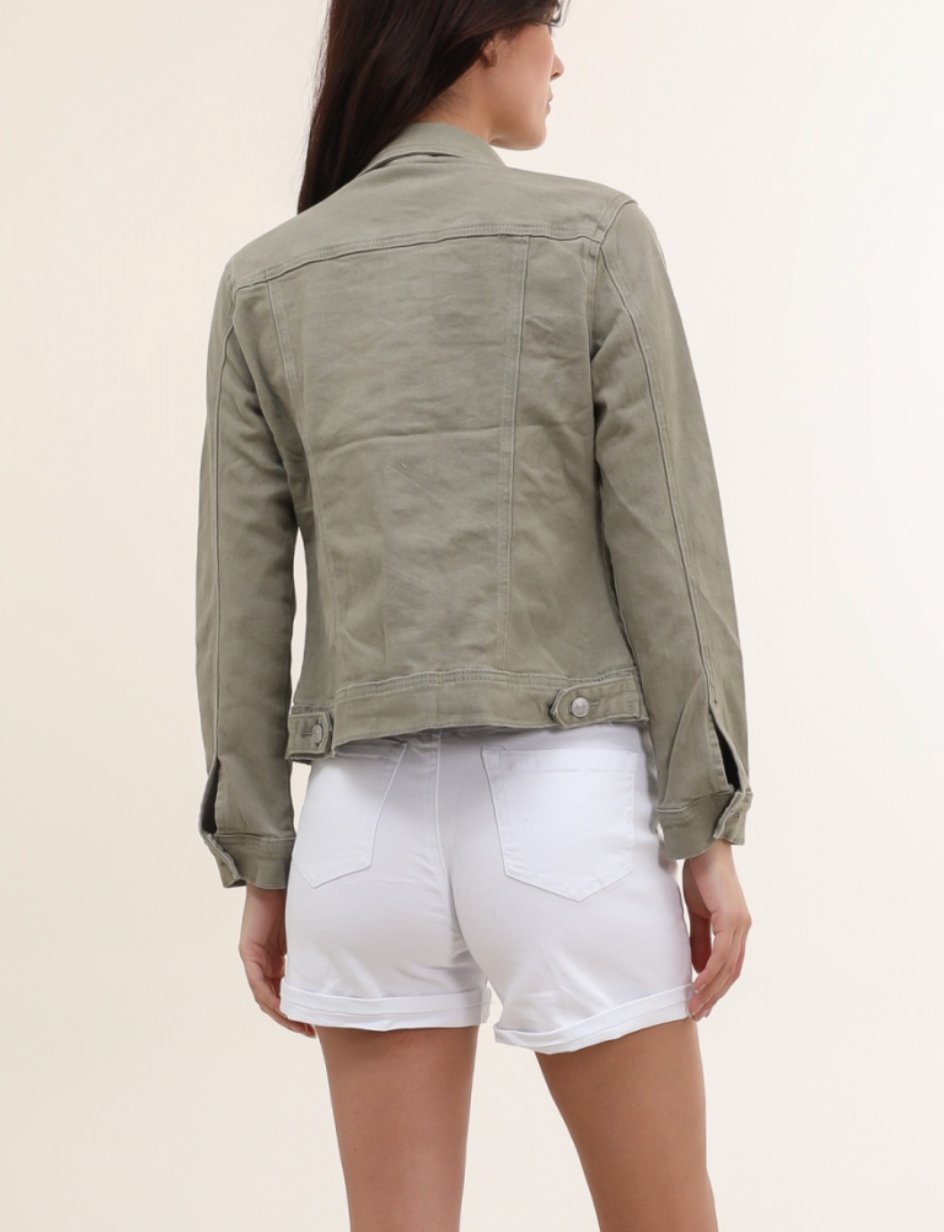 Jakke denim - Kaki - VIAMAJA.DK