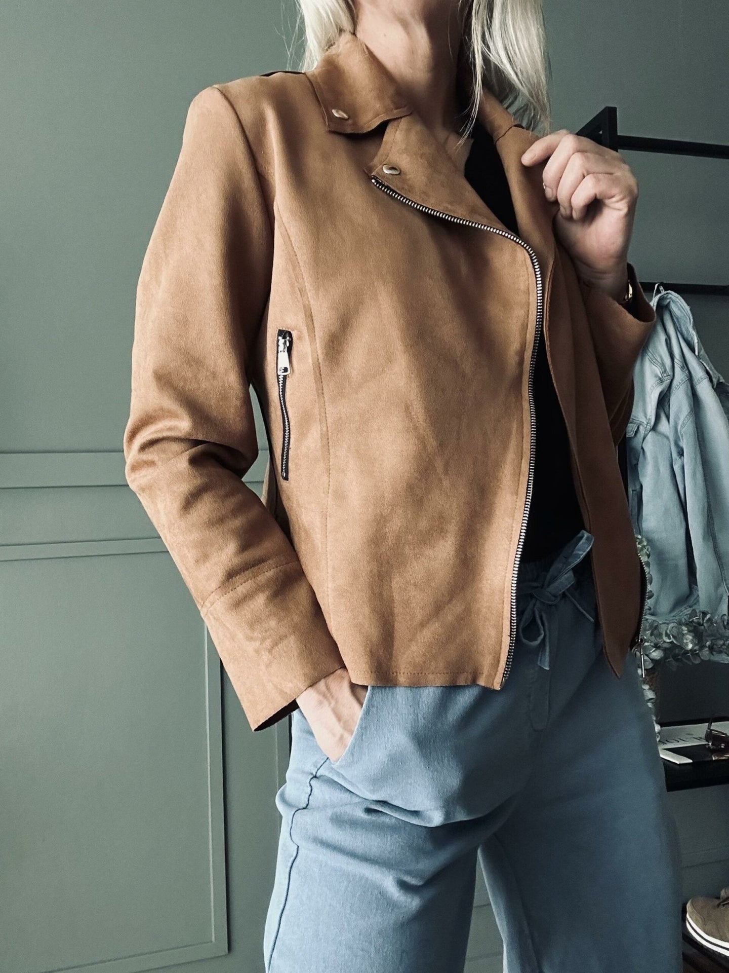 Jakke Lys Camel - VIAMAJA.DK