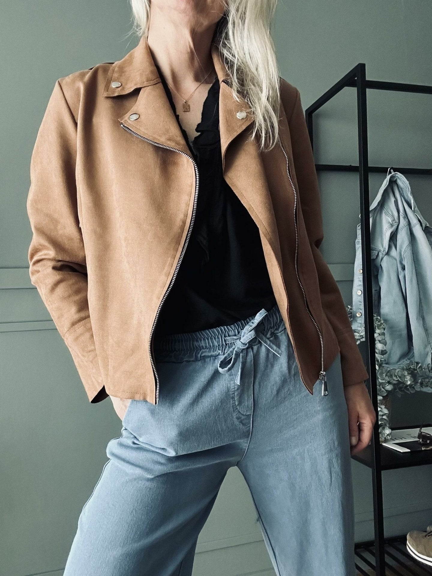 Jakke Lys Camel - VIAMAJA.DK