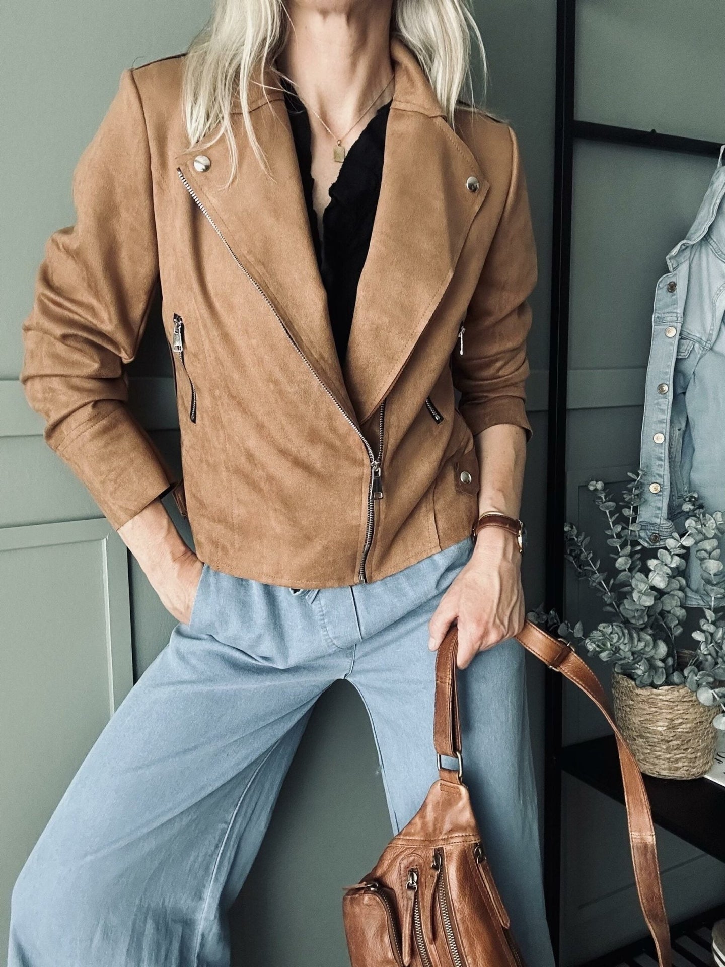 Jakke Lys Camel - VIAMAJA.DK