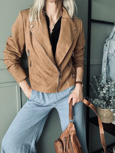 Jakke Lys Camel - VIAMAJA.DK