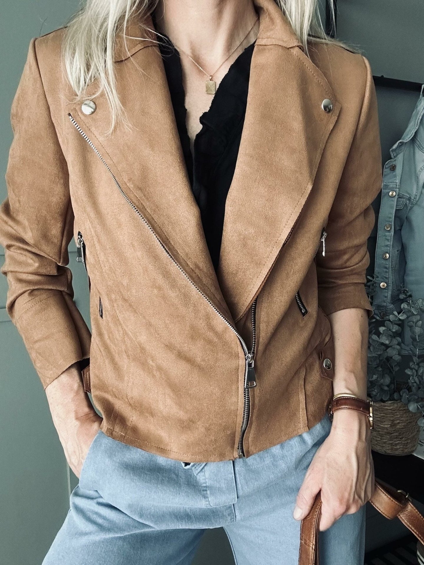 Jakke Lys Camel - VIAMAJA.DK