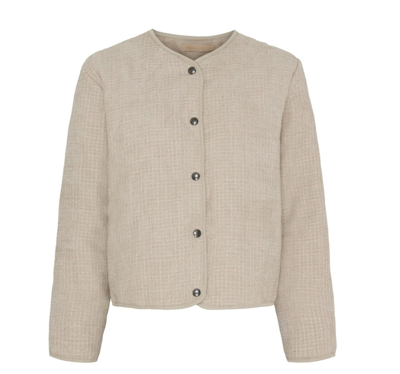 Jakke Quilt beige - VIAMAJA.DK