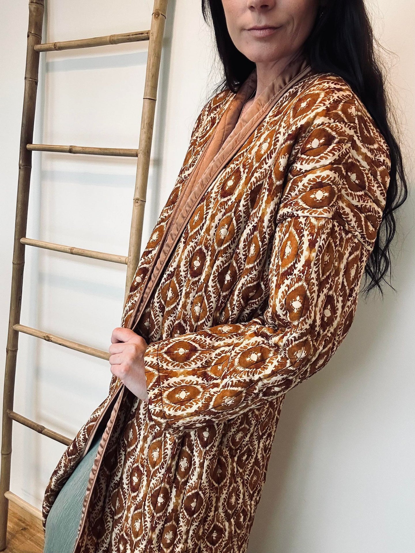 Jakke Quilt cognac - VIAMAJA.DK