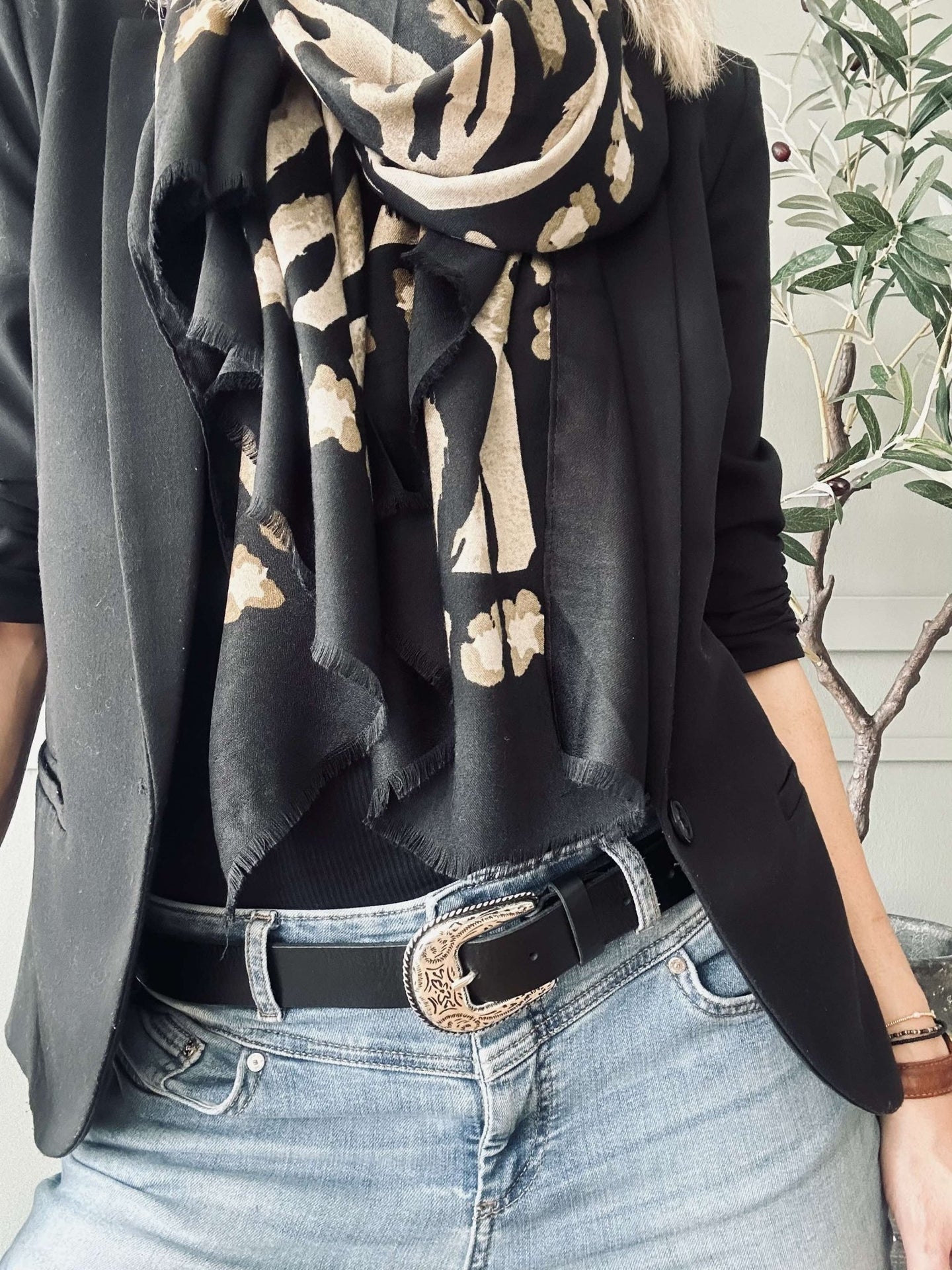 Jeans bælte – Black - VIAMAJA.DK