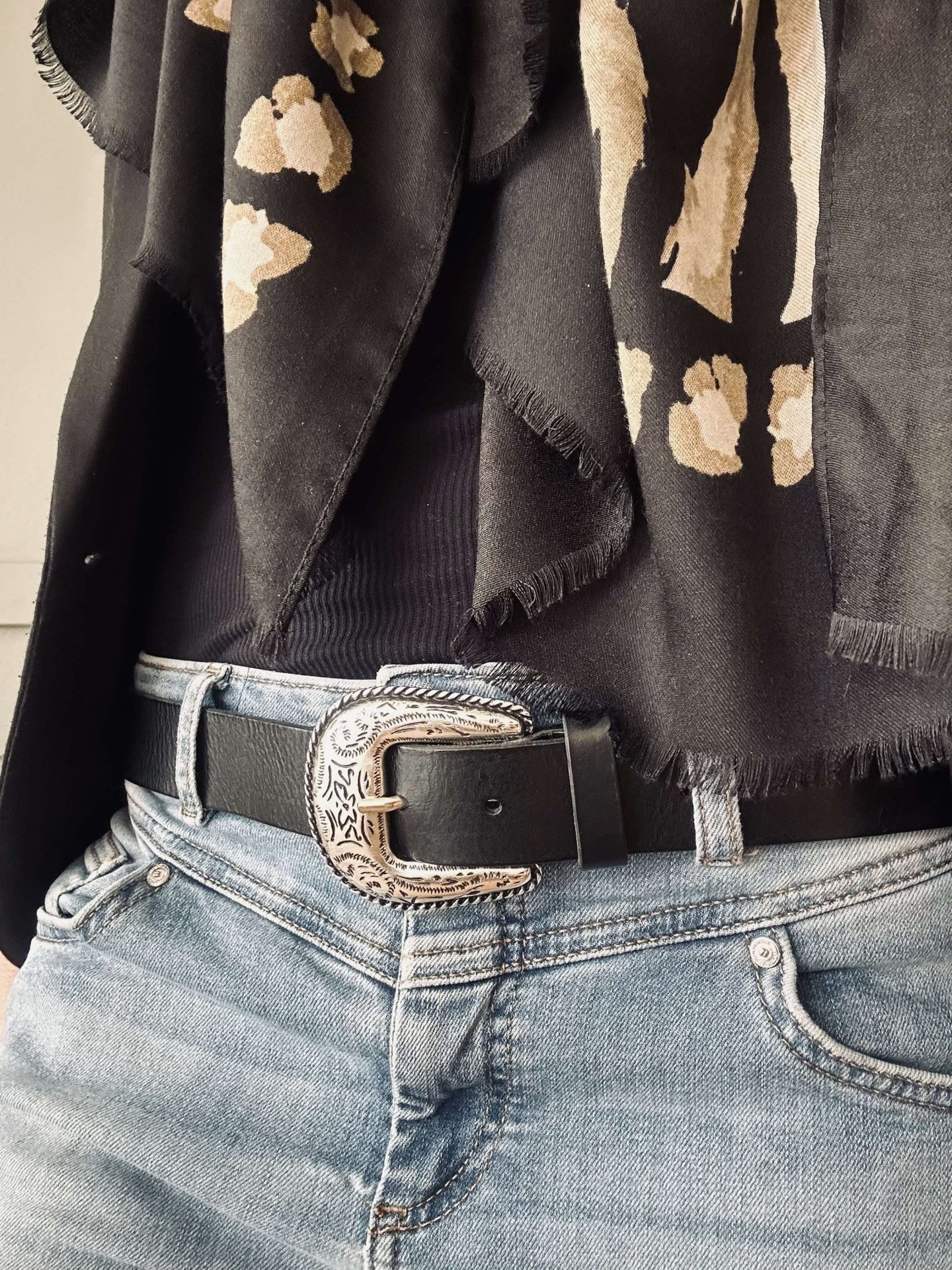 Jeans bælte – Black - VIAMAJA.DK