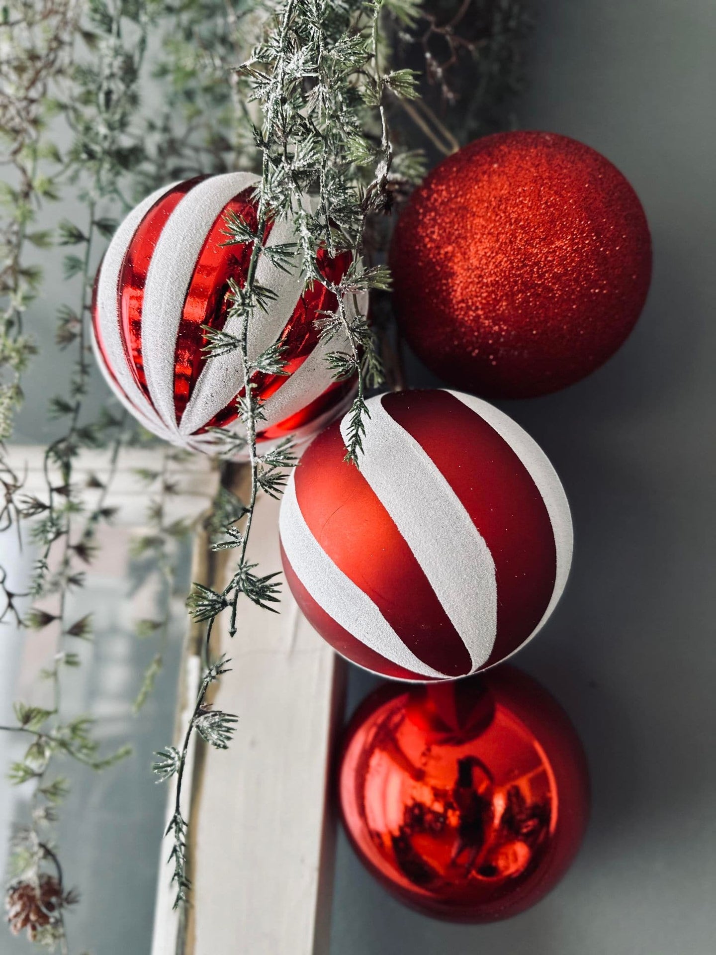 Julekugler 4 stk - Jumbo - VIAMAJA.DK
