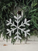 Juldekoration 15 cm Snöflinga White mix