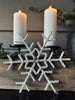 Julhänge 21 cm Snöflinga vit mix