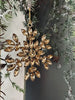 Julhänge Snöflinga mix guld m. stenar 10cm