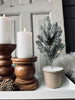 Julgran med snö - inkl. LED-ljus