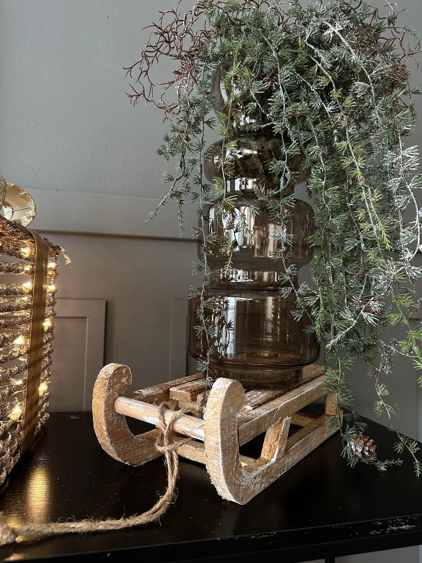 Kælk i vasket træ - 30cm - VIAMAJA.DK