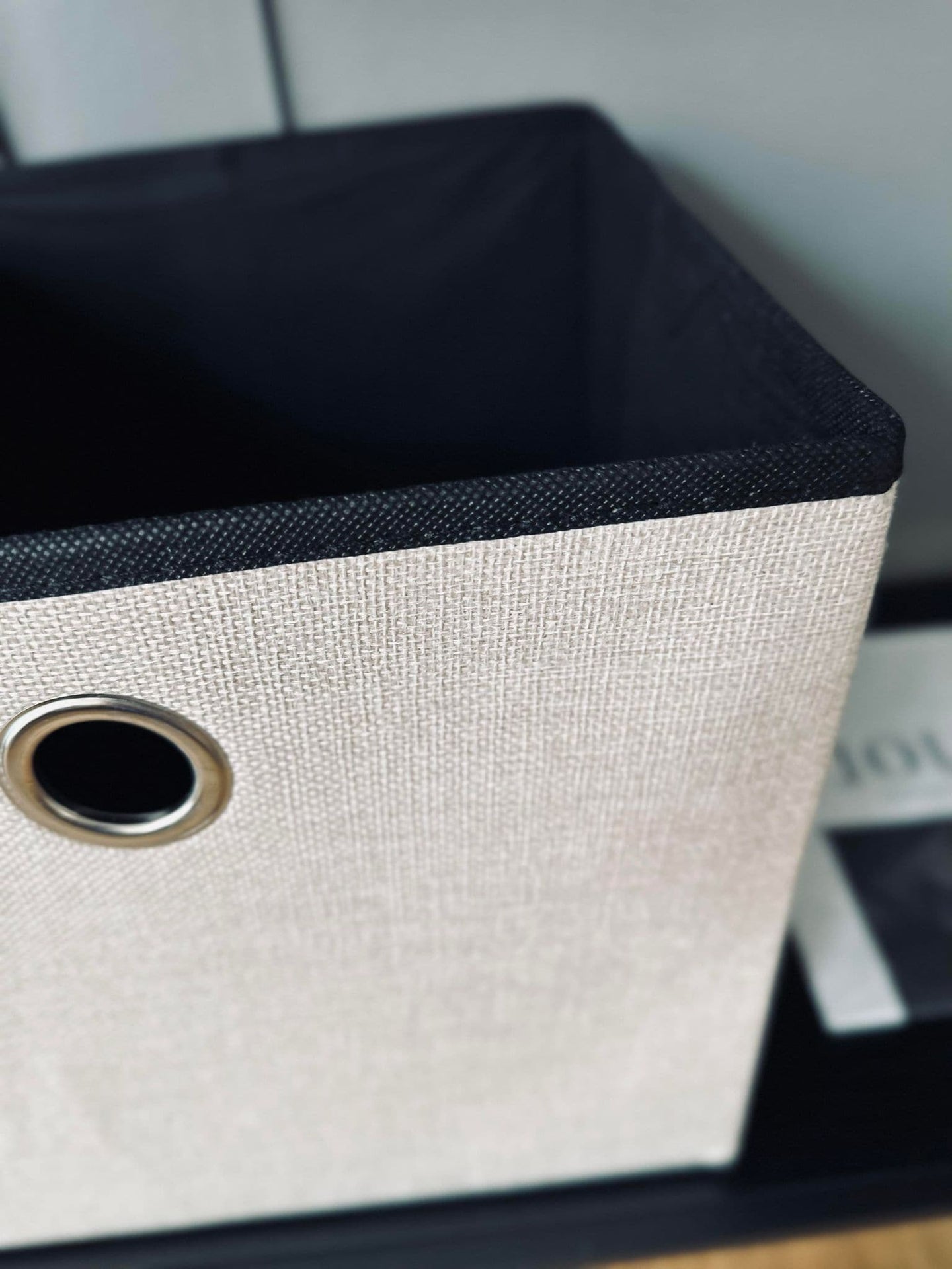 Kasse foldbar - Lys beige Stor - VIAMAJA.DK